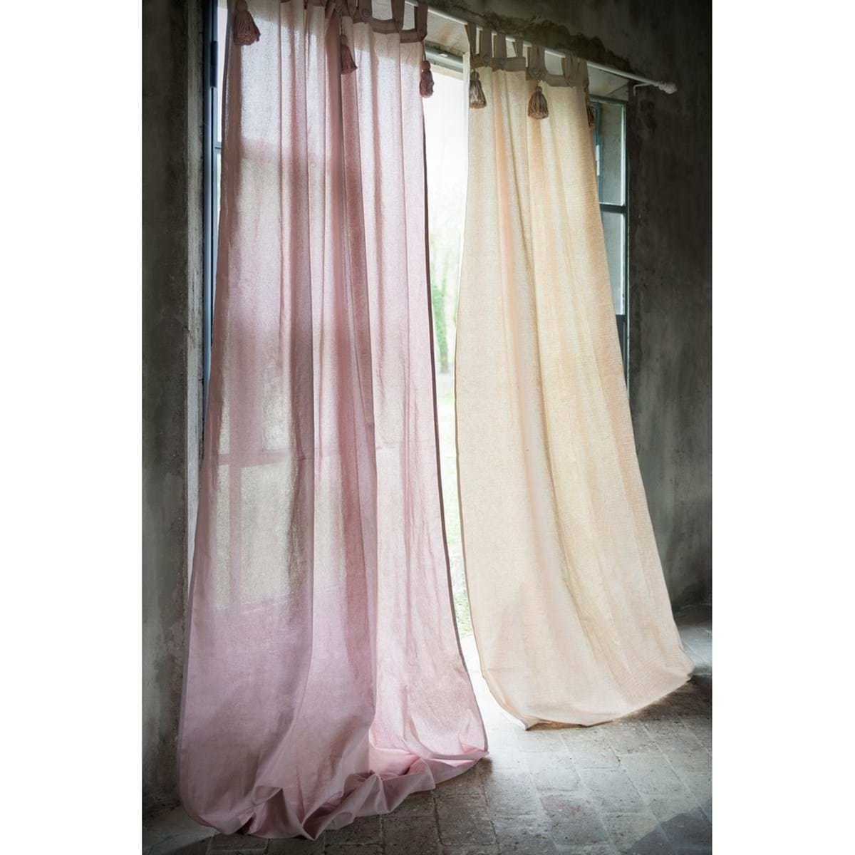 blanc mariclo tenda shabby chic serie infinity naturale rosa