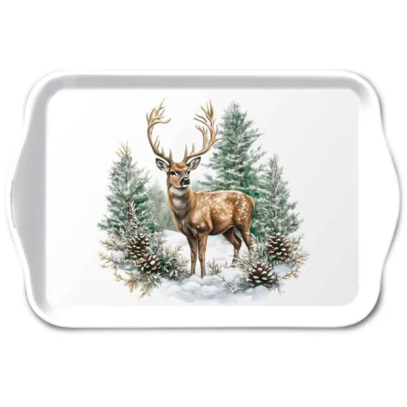 Vassoietto in Melamina 13x21 cm Winter Stag Ambiente