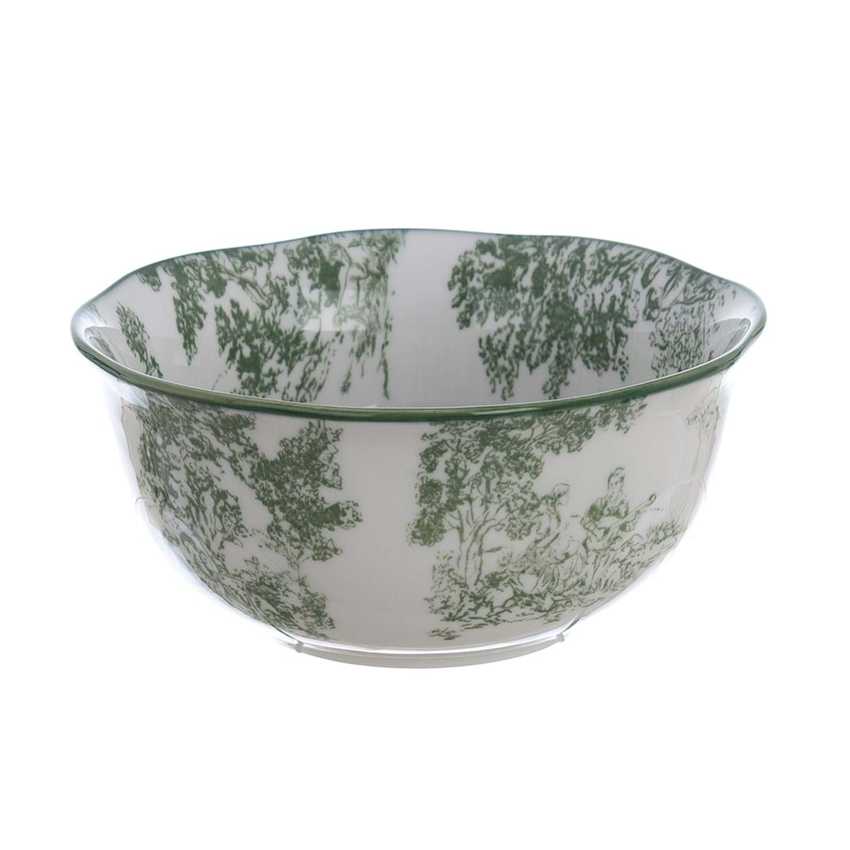 Coppetta da Cereali Blanc Mariclò Toile de Jouy Verde 14x14x6 cm