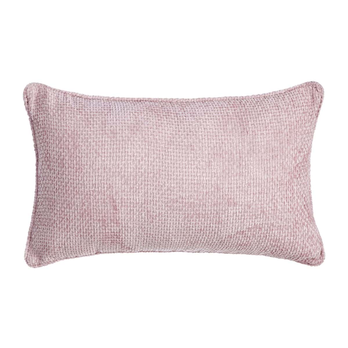 Cuscino Arredo in Velluto 30 x 50 cm – Blanc Mariclò Serie Morbido Sonno - Colore Rosa