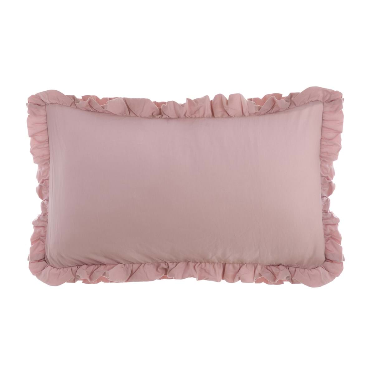 Coppia Copriguanciali Blanc Mariclò con Gala Serie Acquerello – Rosa