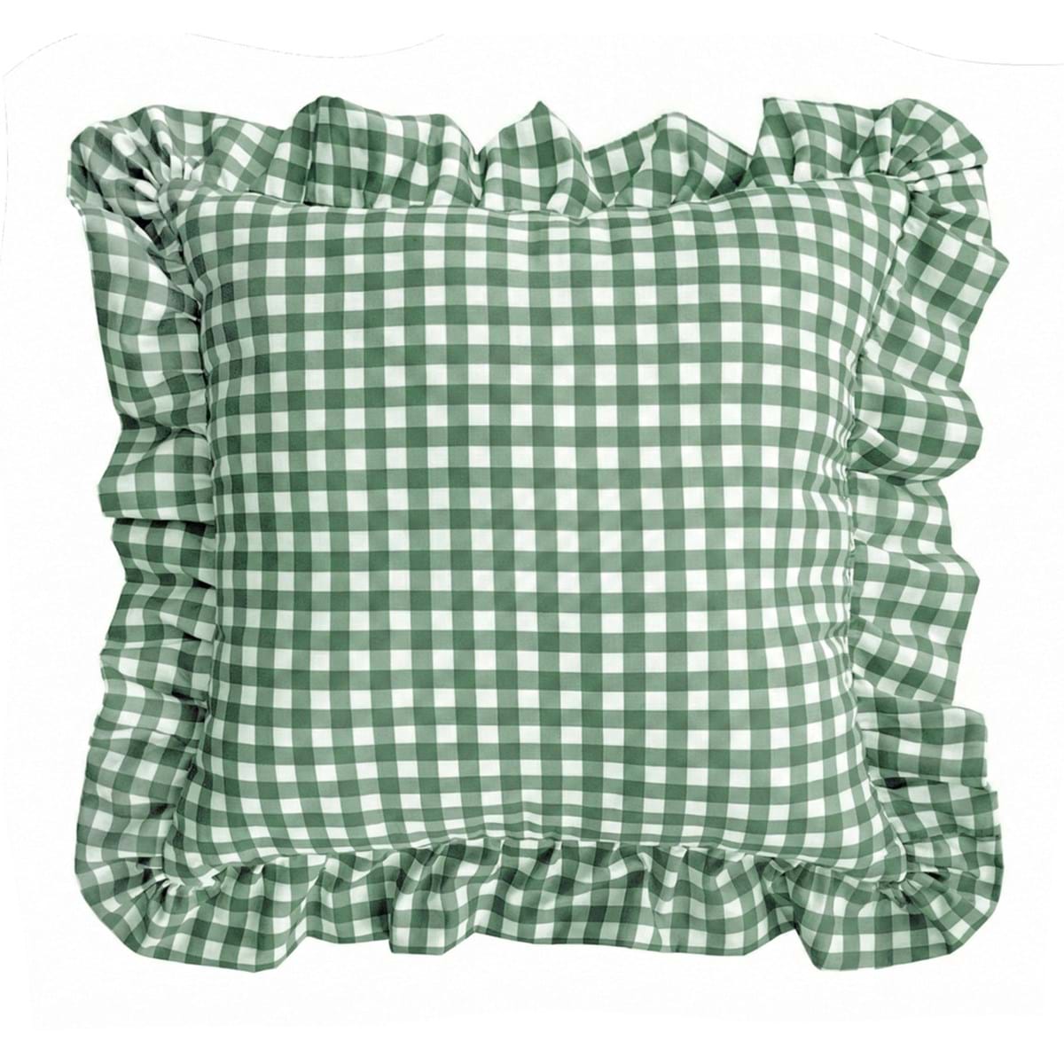Cuscino Quadrato 45x45 Collezione Vichy Verde Blanc Mariclò