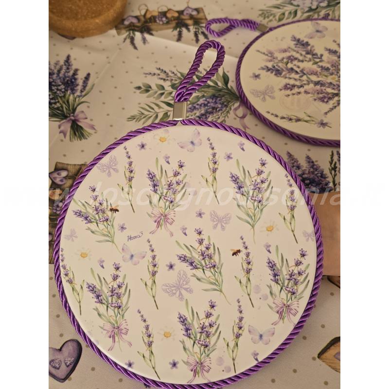 Sottopentola in Ceramica e Sughero Shabby Chic – Sogno in Provenza - Variante 3