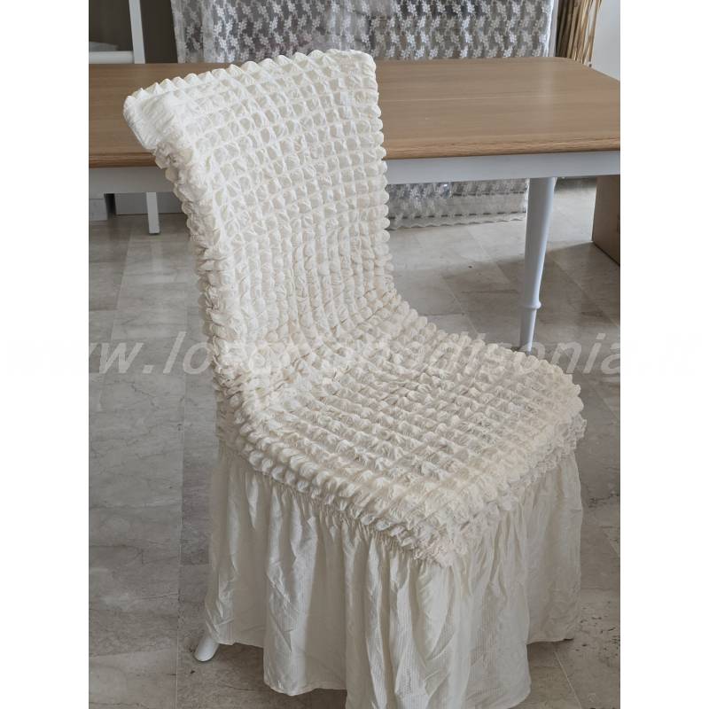 Set 2 Vestisedia Stretch con Volant Blanc Mariclò – Colore Avorio