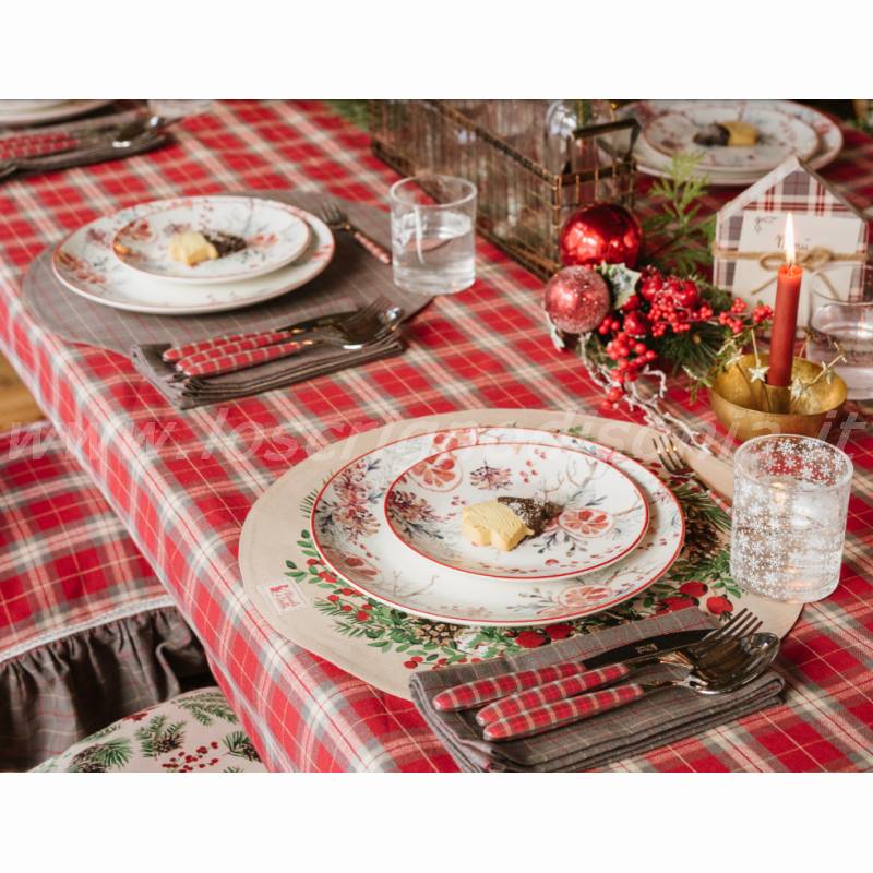 Set Da Tavola Thunland In Porcellana – 2 Pezzi, Diametri 24,3 E 29,5 Cm
