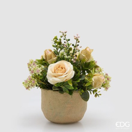9600203A221-composizione-floreale-rose-in-vaso-terracotta-avorio