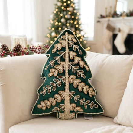 A41166-cuscino-sagomato-ricamato-abete-verde-blanc-mariclo