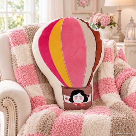 Cuscino-natalizio-mongolfiera-rosa