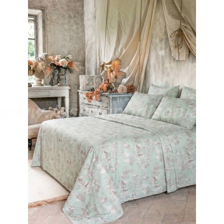 Lenzuola_Matrimoniali_Blanc_Mariclo_Toile_De_Jouy_Toile_Du_Borgo_verde_Shabby_Chic_Provenzale_a40267ve