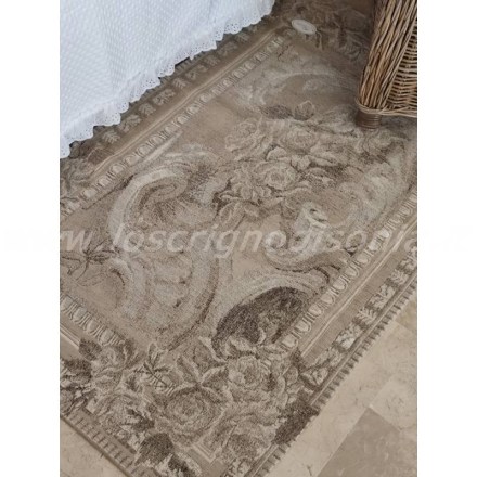 Tappeto con lavorazione jacquard e antiscivolo, serie Bouquet di Blanc Mariclò. Vista ambientata