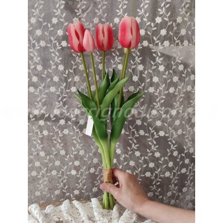 bouquet-5-tulipani-edg-colore-rosa-scuro