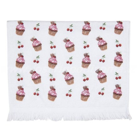 ctcup-asciugamano-per-ospiti-40x66-cm-bianco-rosa-cotone-cupcake-rettangolo-porta-salvietta