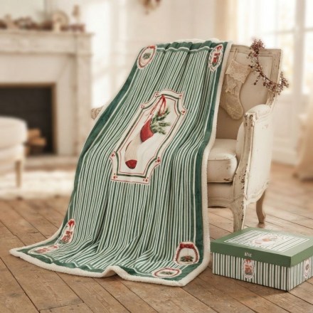 plaid-magic-noel-verde-nuvole-di-stoffa