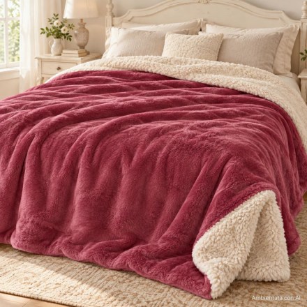 plaid-matrimoniale-sherpa-malva