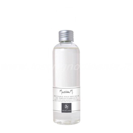 Ricarica profumo ambiente in flacone da 200 ml, fragranza Sublime Jasmin di Mathilde M. Vista frontale