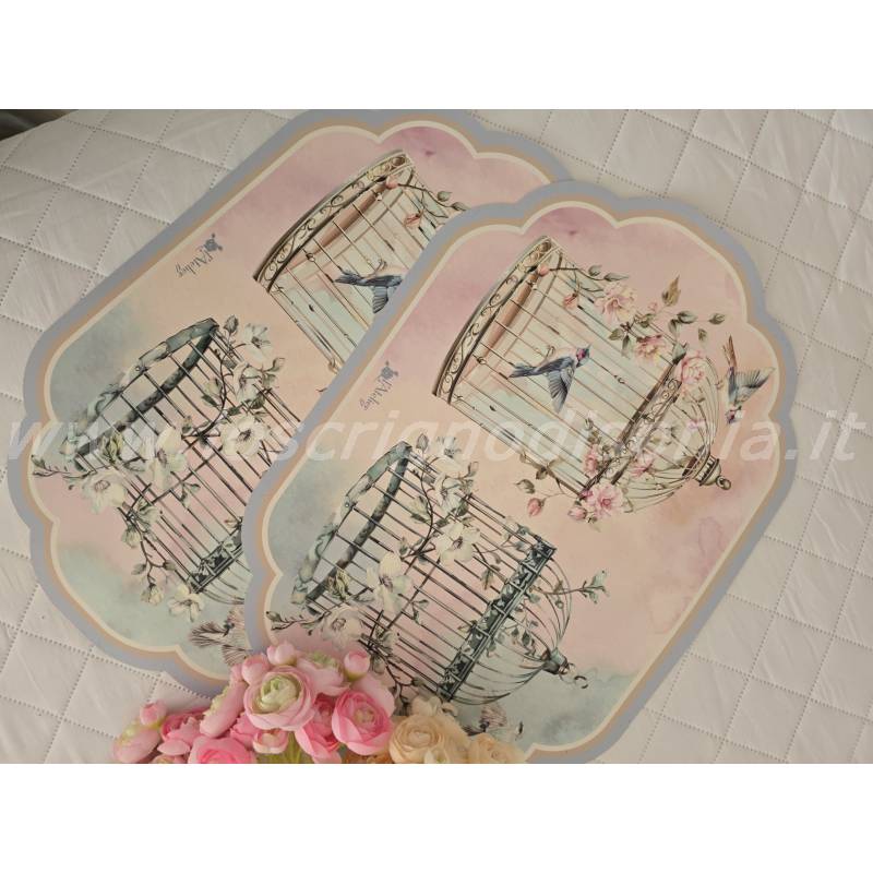 Set 2 Tovagliette Americane in Vinile Atelier17 serie "Le Muse" – 48x33 cm