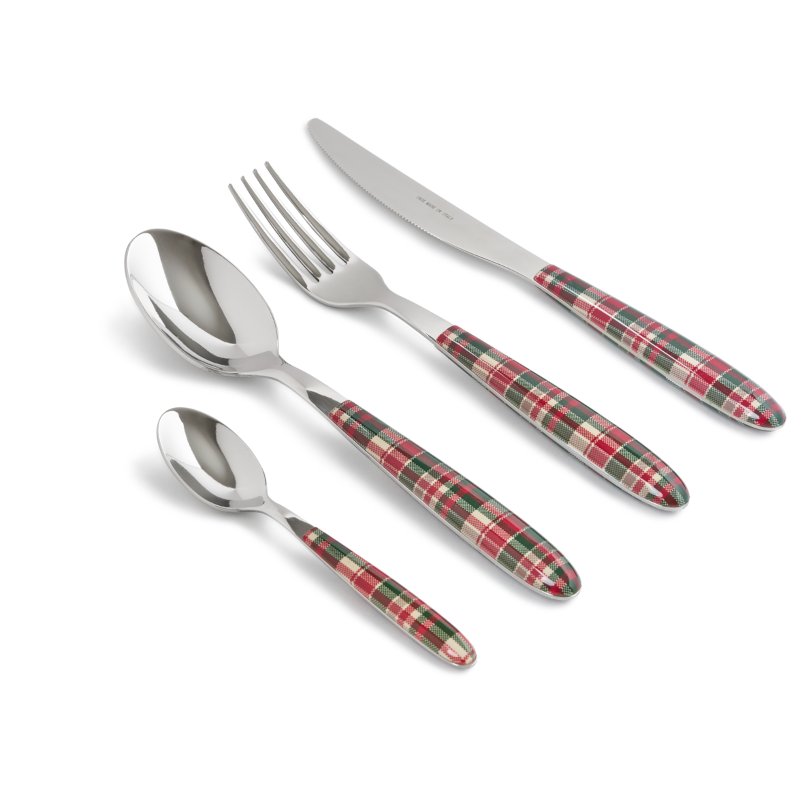 3 Portaposate Natalizi A Tema Babbo Natale: Sacchetti Per Forchette E Cucchiai In Tessuto Non Tessuto Per Decorare La Tavola Delle Feste - 4