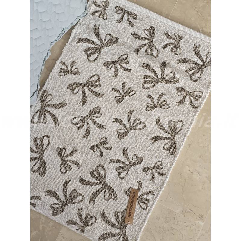 Tappeto Corsia Cucina Antiscivolo Stella Shabby Legno 50x140 Cm – Stampa Effetto Parquet Con Cuori – Made In Italy