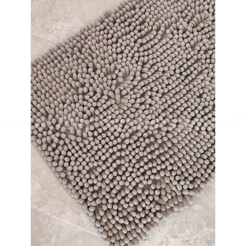 EN-27399 Tappeto Magico In Microfibra, Zerbino Assorbente, Antiscivolo, Colore Tortora, 50x65 Cm