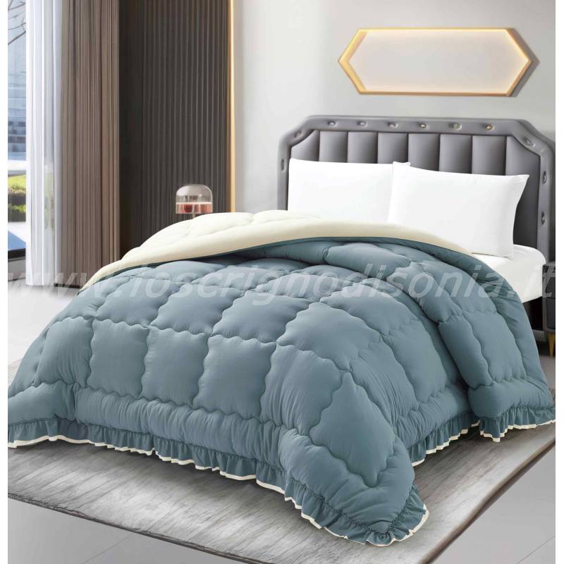Trapunta Matrimoniale Invernale 250x250 Cm – Piumone Caldo Due Piazze 300 G/m², Piumino Anallergico E Traspirante In Morbida Microfibra, Coperta Letto Moderna Con Fantasie Colorate (Orsetti - 4