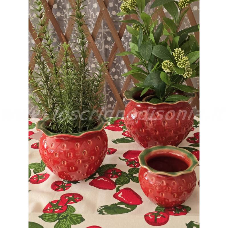 Vaso Fragola Freaki EDG in Ceramica – Misura Piccola H 8,5 cm
