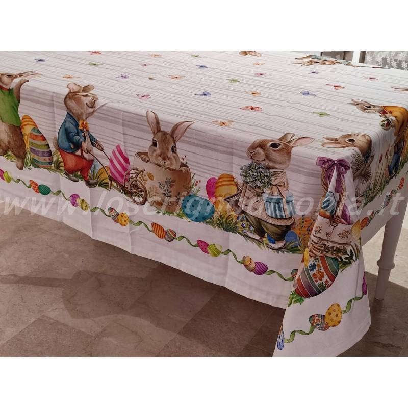 tovaglia pasquale cotone serie easter